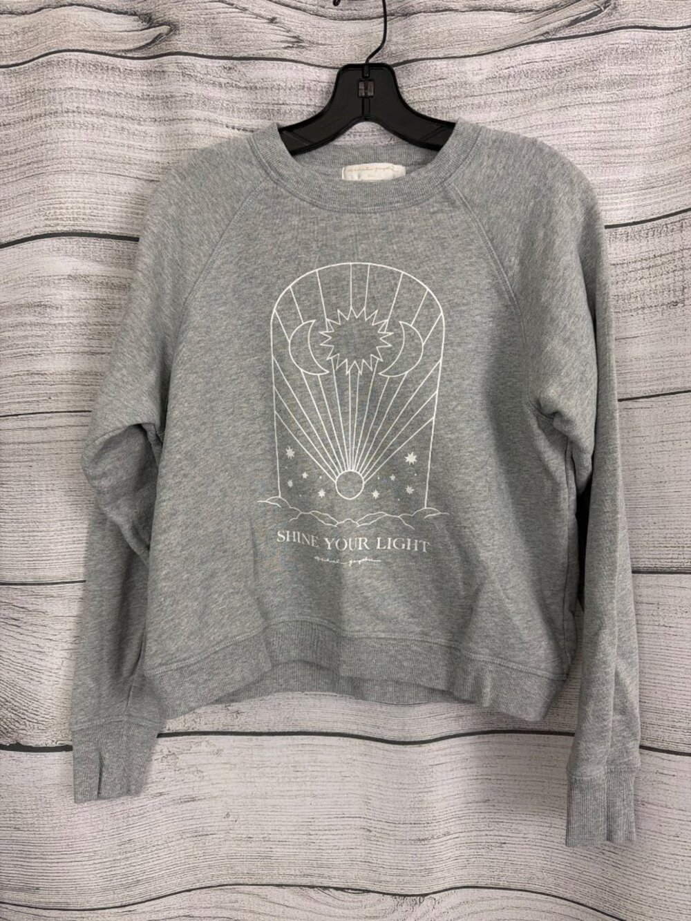 Spiritual Gangster Shine Your Light Graphic Sweatshirt Size S
